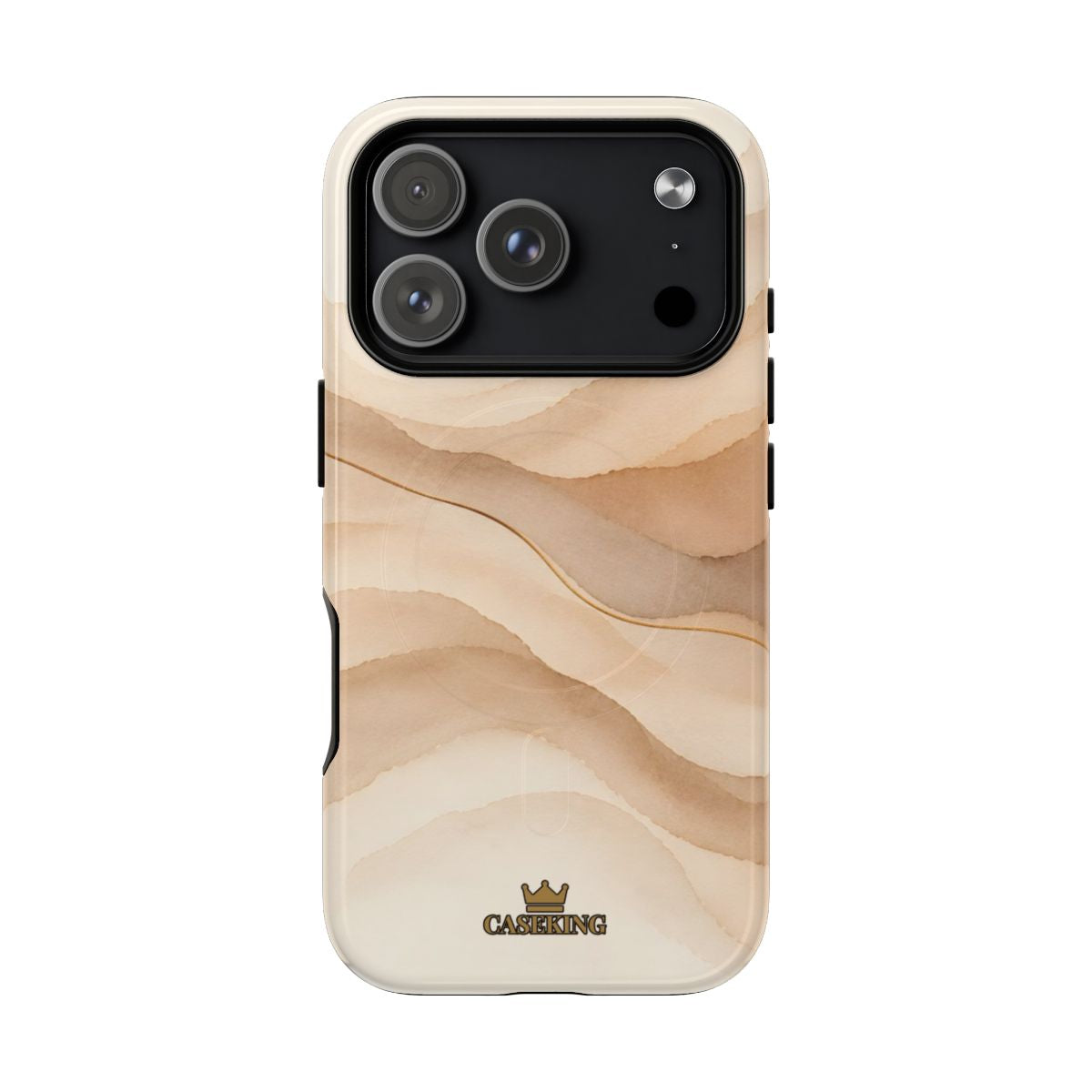Sand Dune MagSafe-compatible tough case on iPhone 17 Pro, glossy finish
