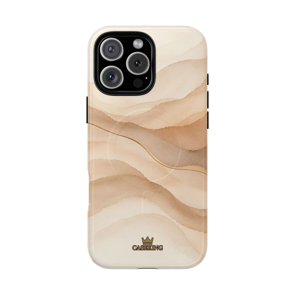 Sand Dune MagSafe-compatible tough case on iPhone 16 Pro Max, glossy finish