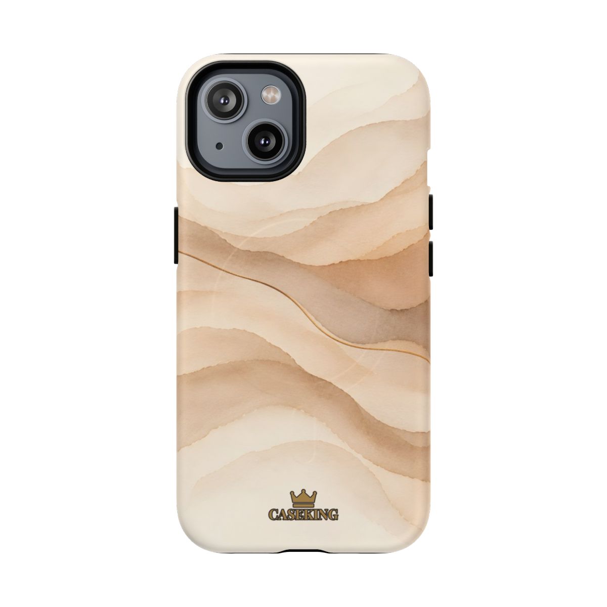 Sand Dune MagSafe-compatible tough case on iPhone 14, matte finish