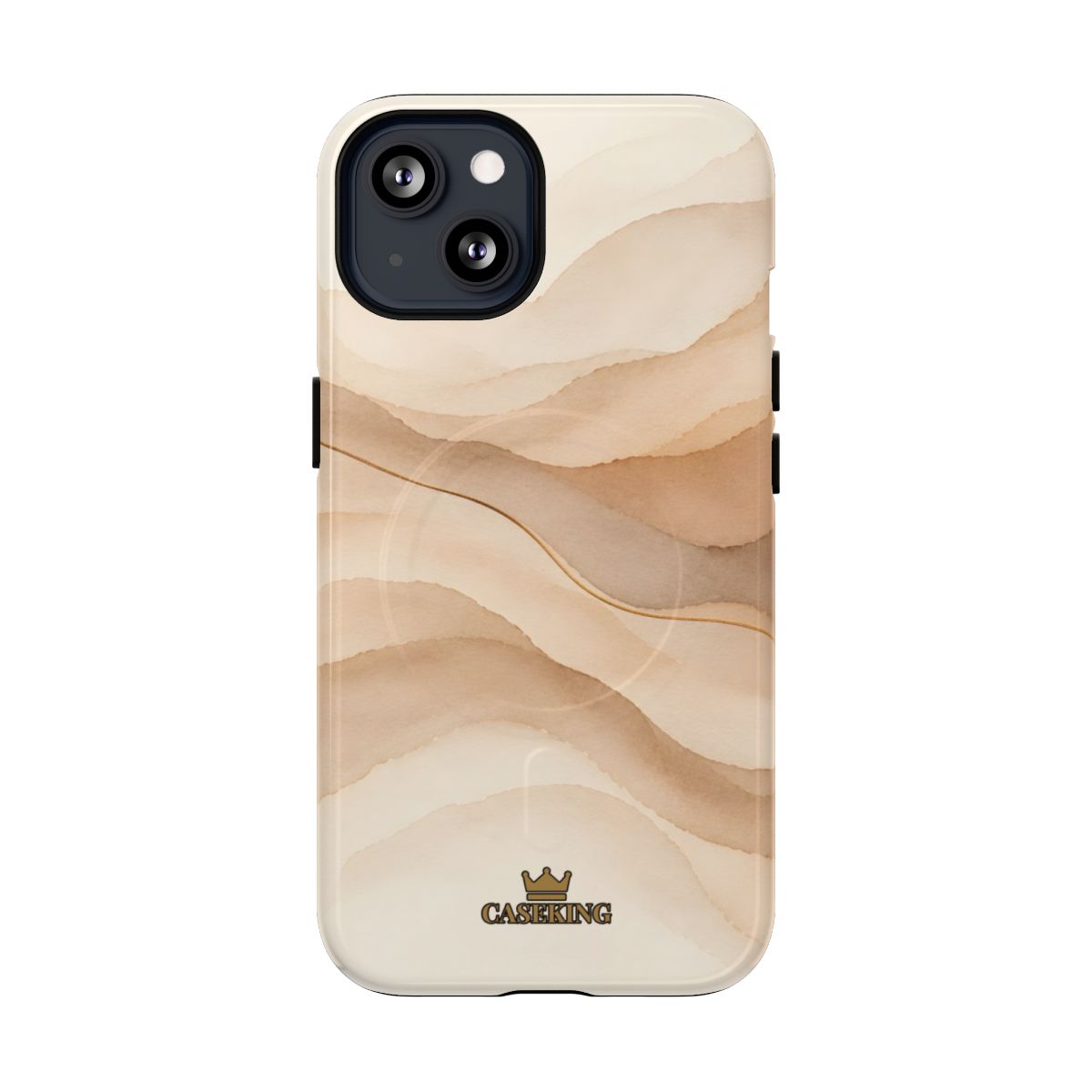 Sand Dune MagSafe-compatible tough case on iPhone 13, glossy finish