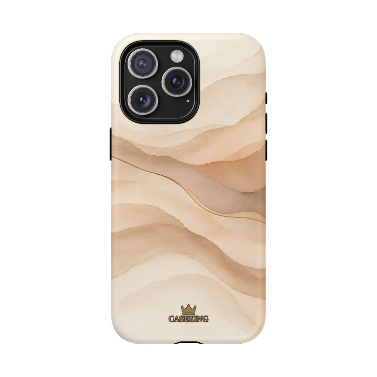 Sand Dune MagSafe-compatible tough case on iPhone 15 Pro Max, matte finish