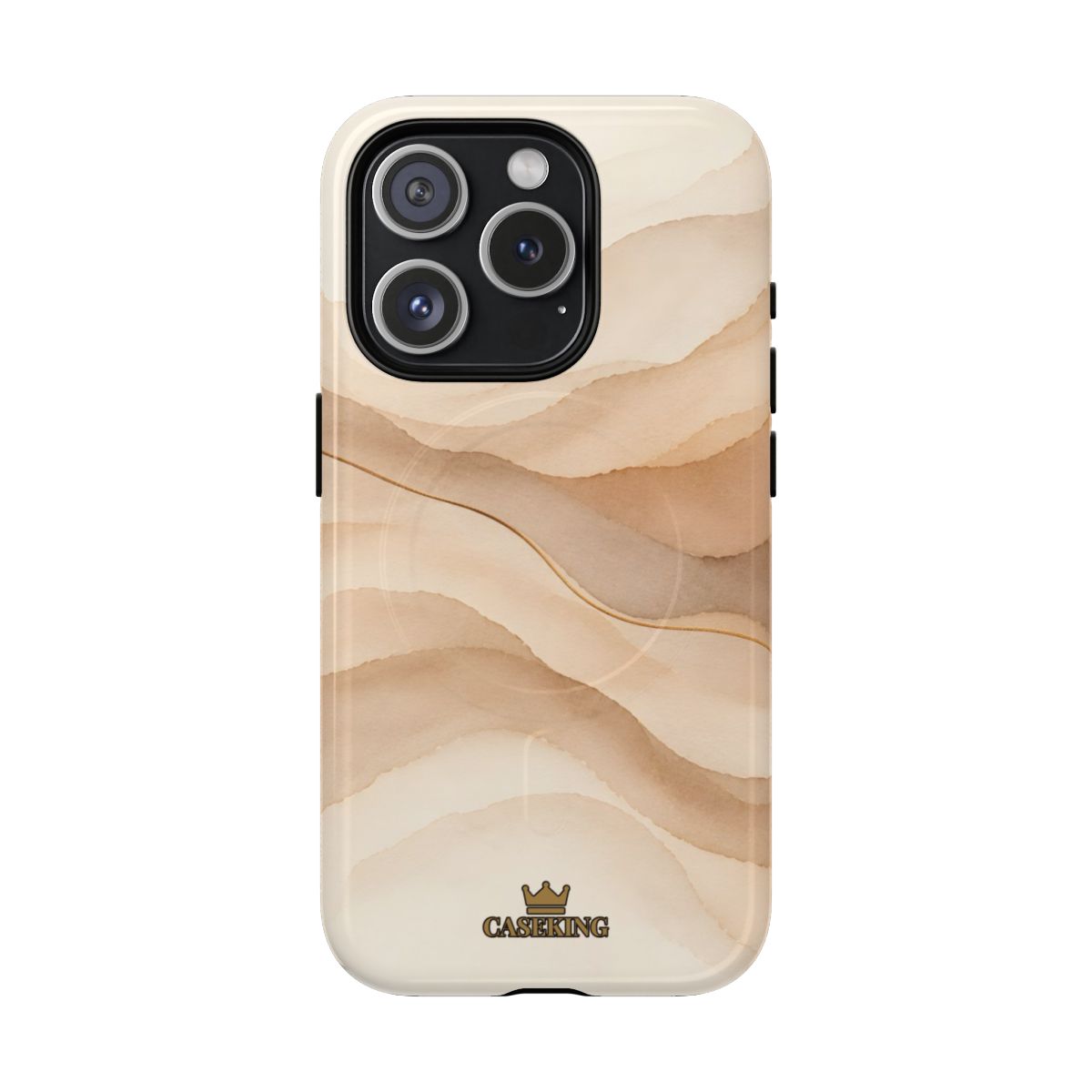 Sand Dune MagSafe-compatible tough case on iPhone 15 Pro, glossy finish