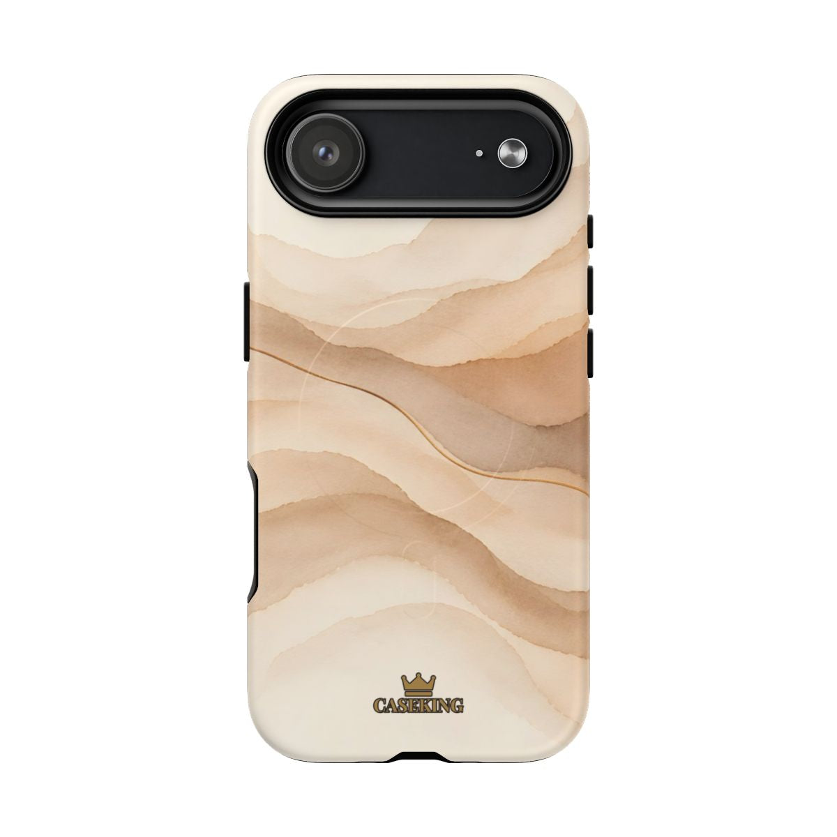 Sand Dune MagSafe-compatible tough case on iPhone 17 Air, matte finish