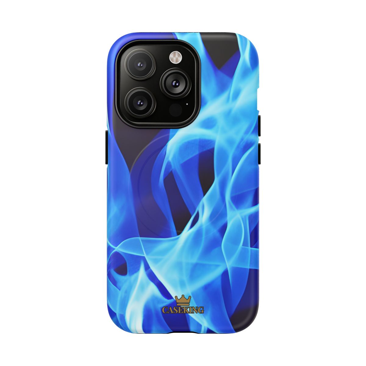 Sapphire Heat MagSafe-compatible tough case on iPhone 14 Pro, matte finish