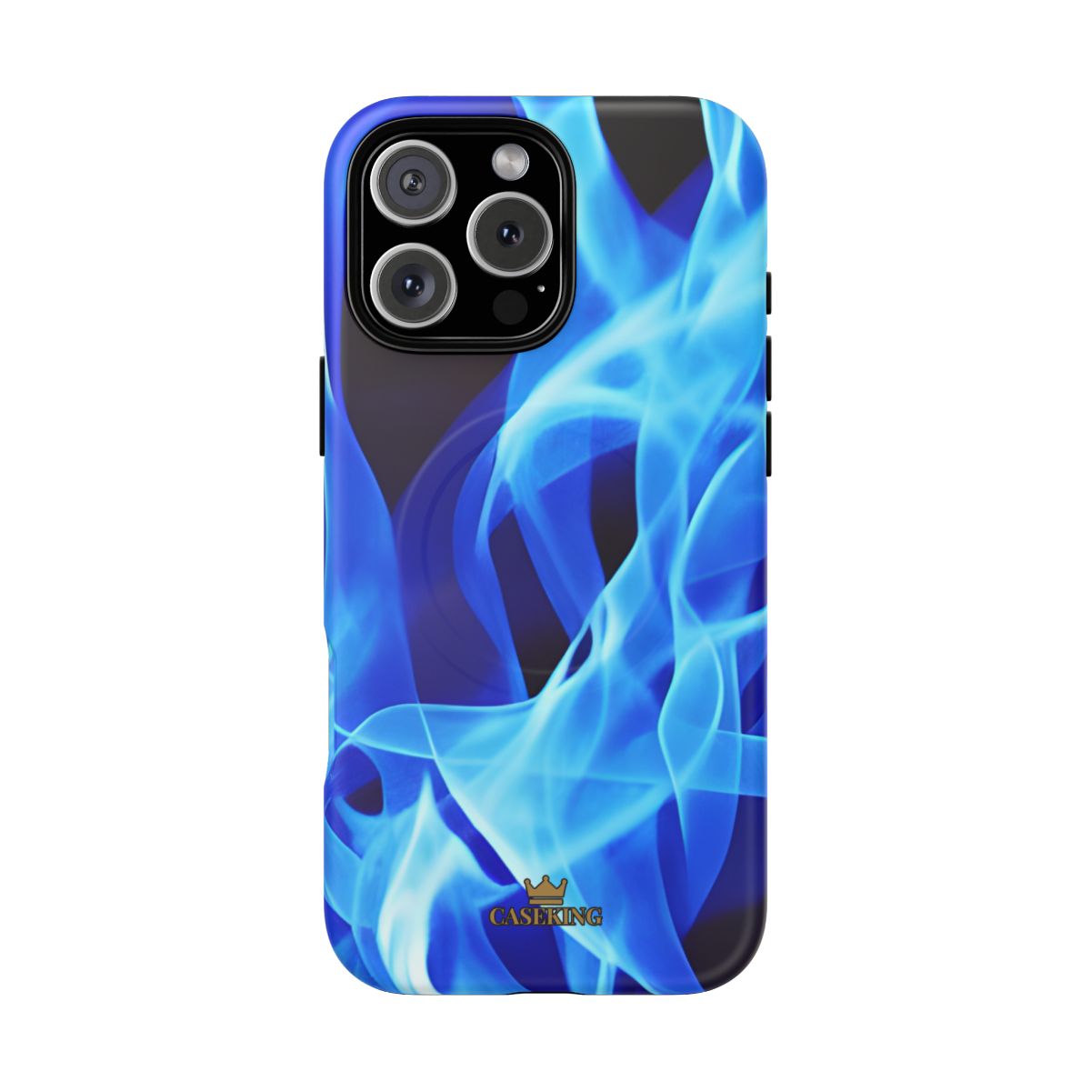 Sapphire Heat MagSafe-compatible tough case on iPhone 16 Pro Max, matte finish