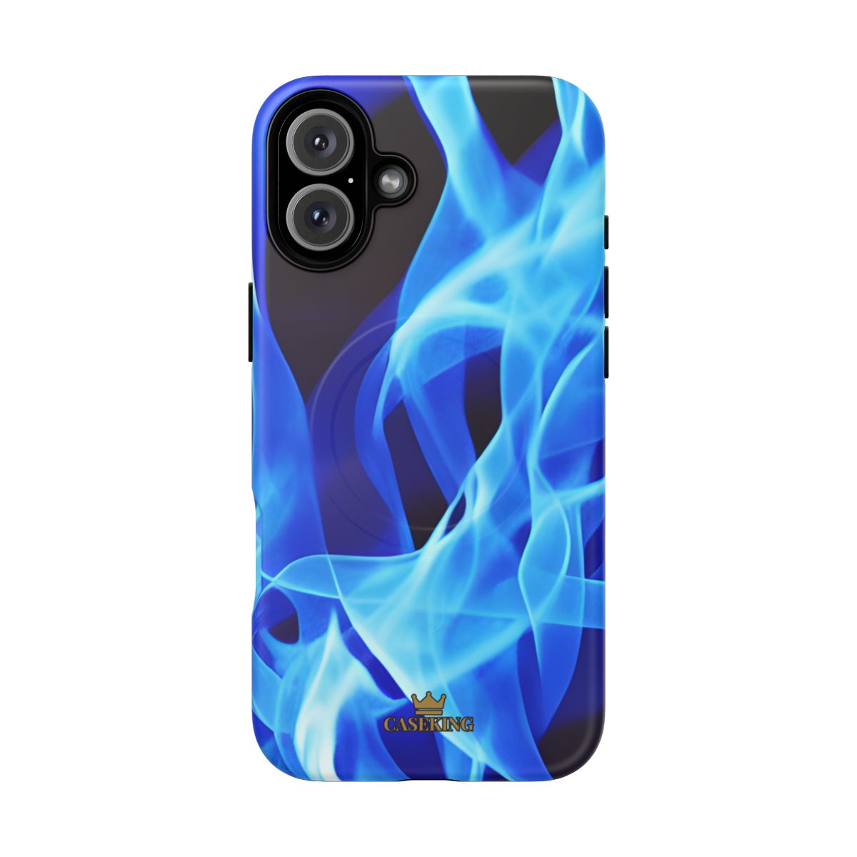 Sapphire Heat MagSafe-compatible tough case on iPhone 16 Plus, matte finish