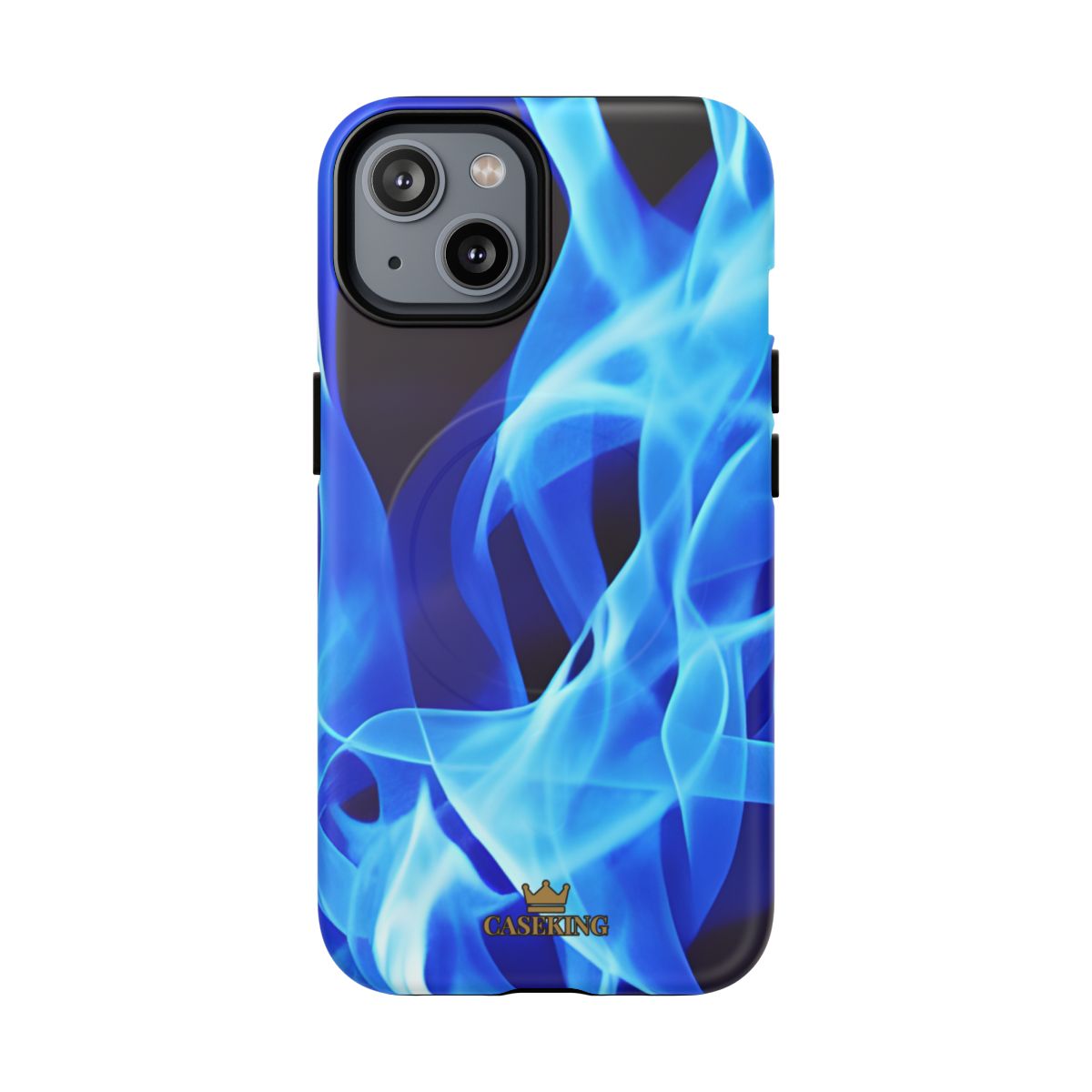 Sapphire Heat MagSafe-compatible tough case on iPhone 14, matte finish