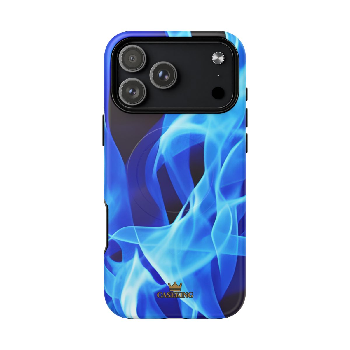Sapphire Heat MagSafe-compatible tough case on iPhone 18 Pro Max, matte finish