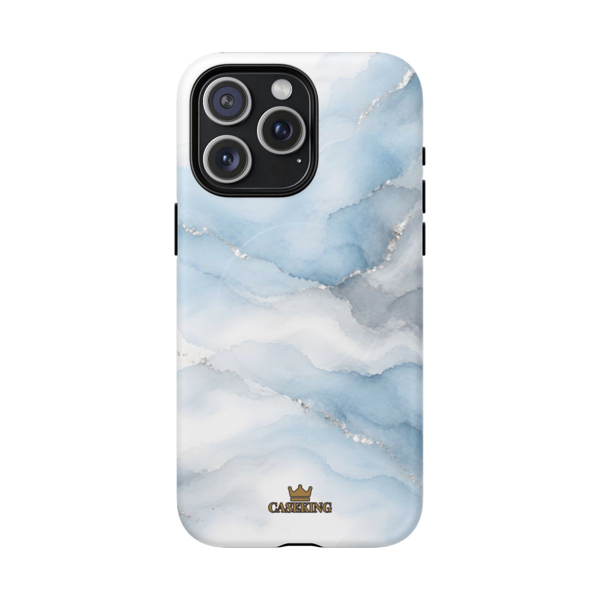Sky Mist MagSafe-compatible tough case on iPhone 15 Pro Max, matte finish