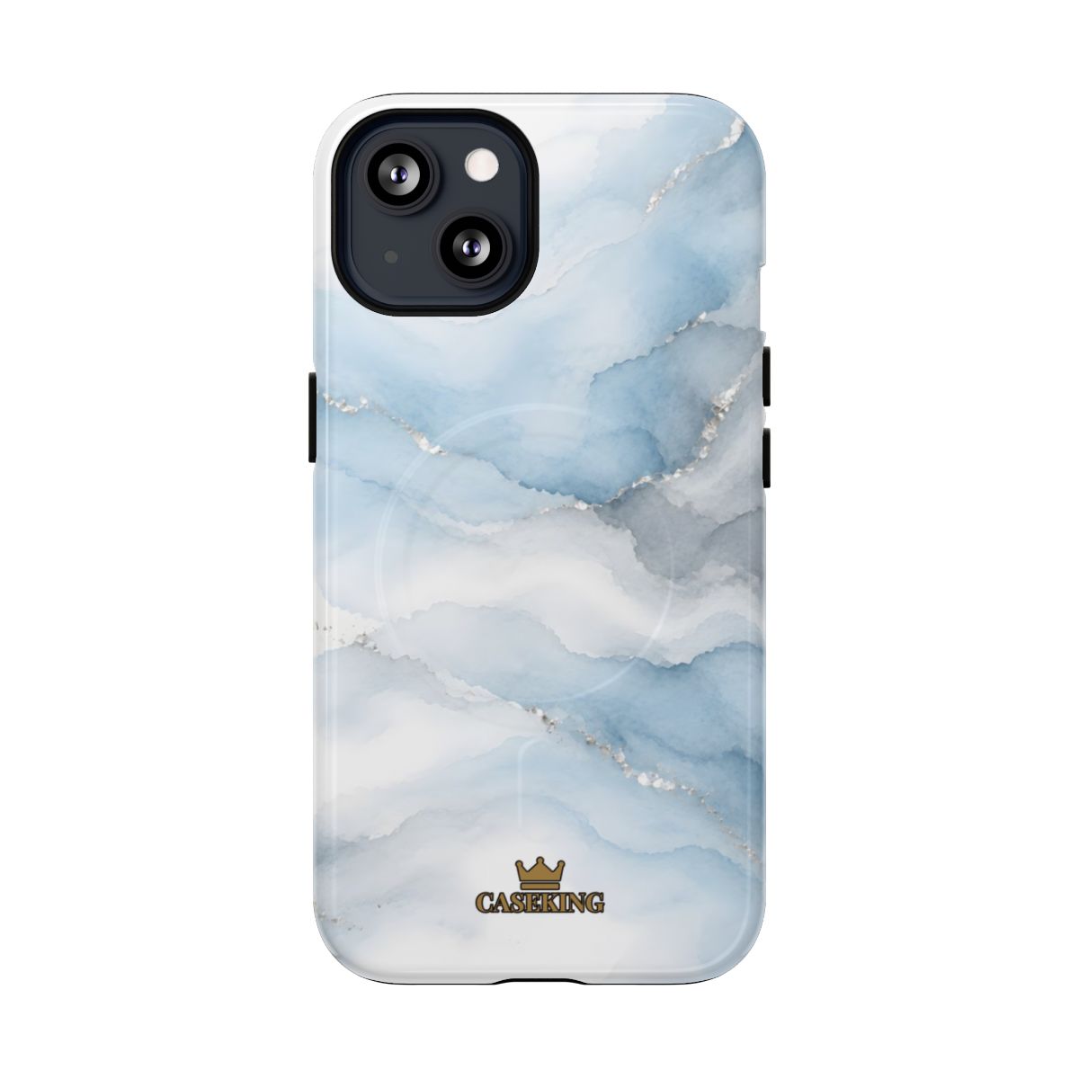Sky Mist MagSafe-compatible tough case on iPhone 13, glossy finish