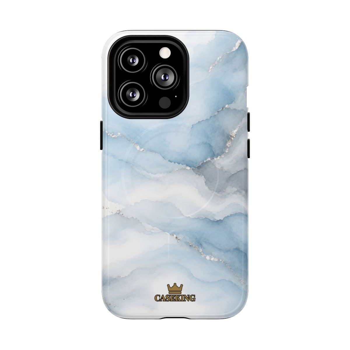 Sky Mist MagSafe-compatible tough case on iPhone 13 Pro, glossy finish