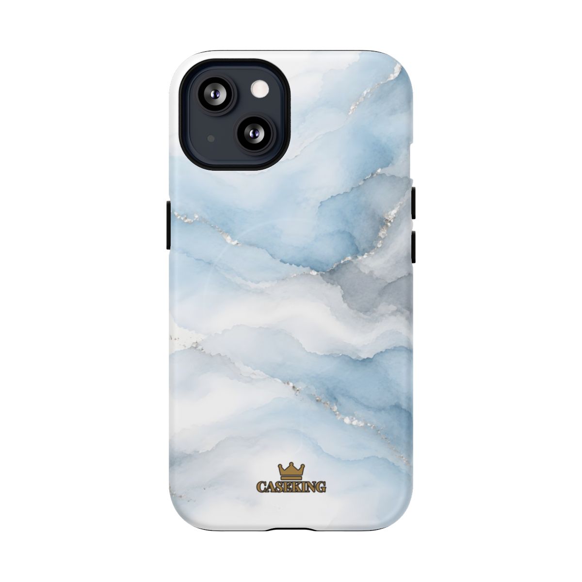 Sky Mist MagSafe-compatible tough case on iPhone 13, matte finish
