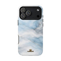 Sky Mist MagSafe-compatible tough case on iPhone 18 Pro Max, glossy finish