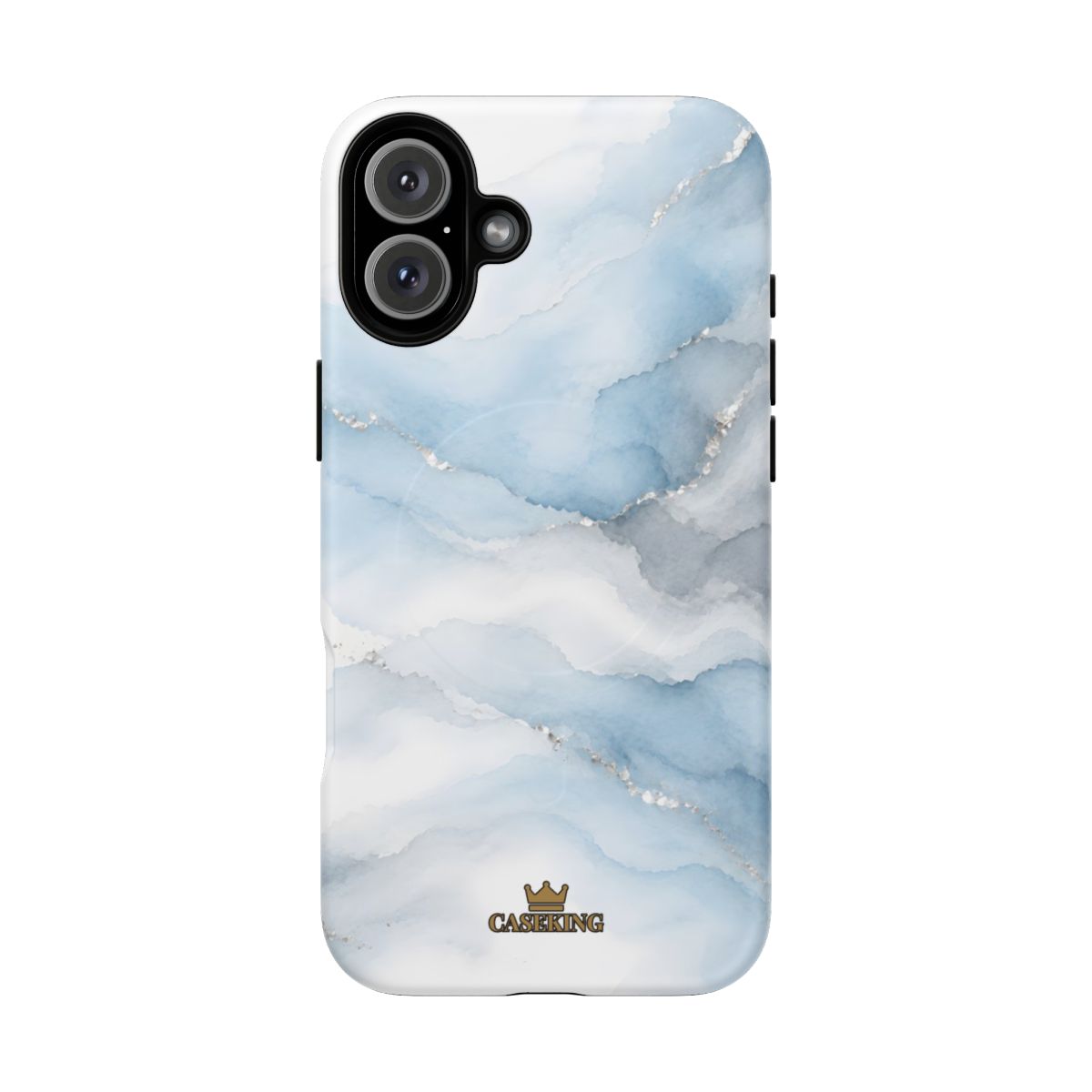 Sky Mist MagSafe-compatible tough case on iPhone 16 Plus, matte finish