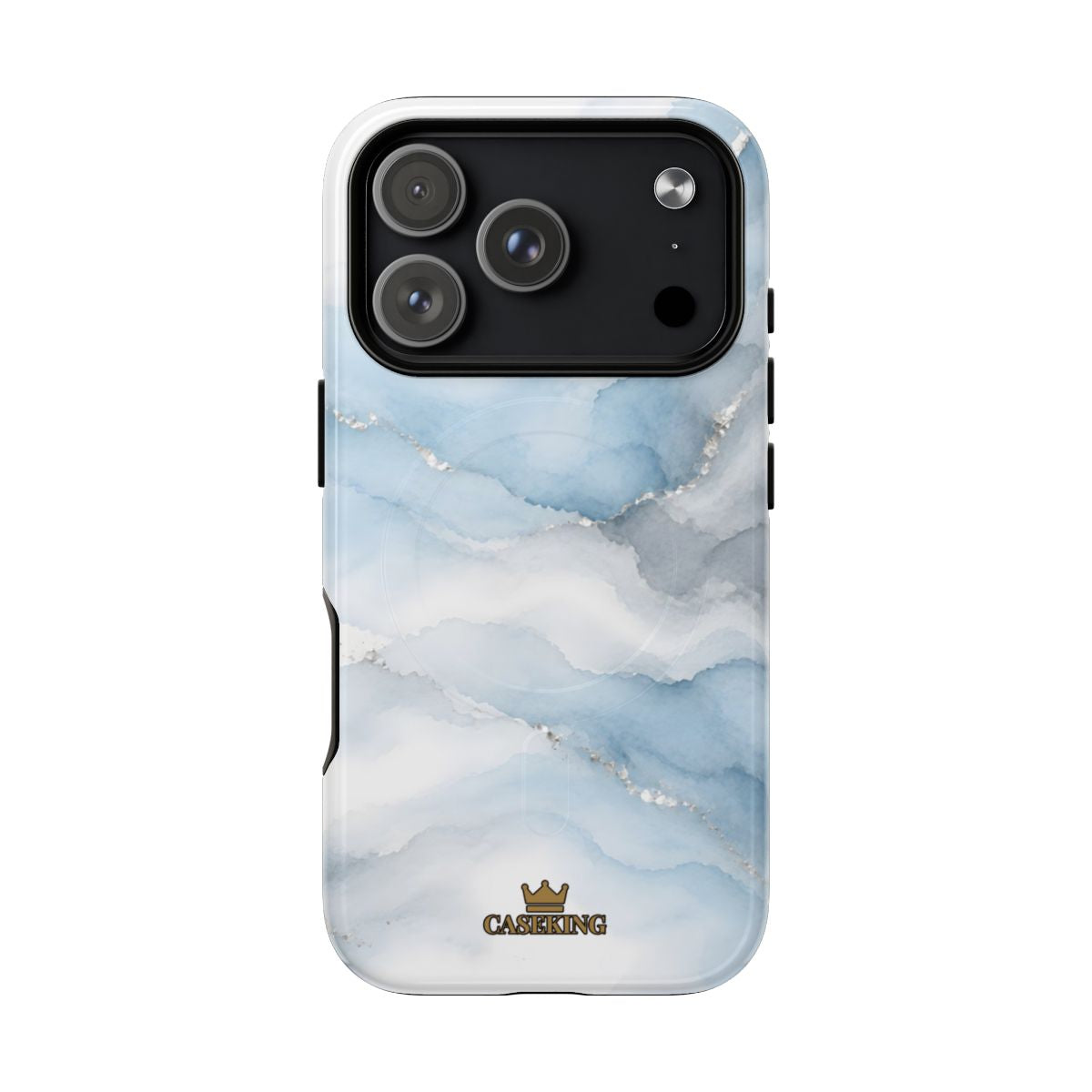 Sky Mist MagSafe-compatible tough case on iPhone 17 Pro, glossy finish