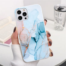 Load image into Gallery viewer, NEW Marble Style Luxury Silicon Case For iPhone
