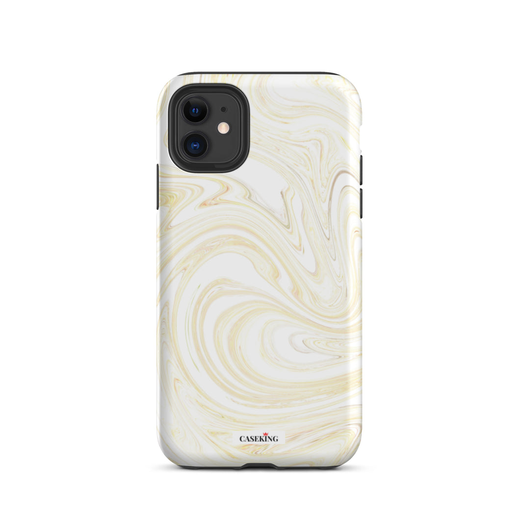 White & Gold Marble- iPhone Case